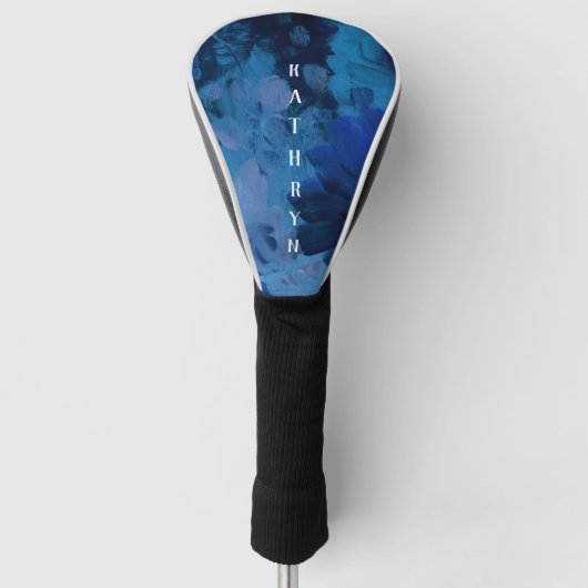 Blaue Farbe Personalisiert Golf Headcover (Vorderseite)
