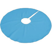 Blaue Farbe Polyester Weihnachtsbaumdecke (Schrägansicht)