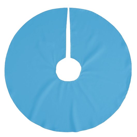Blaue Farbe Polyester Weihnachtsbaumdecke (Vorderseite)