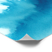 Blaue Farbe Poster (Ecke)