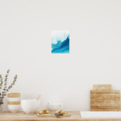 Blaue Farbe Poster (Küche)