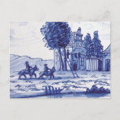 Blaue Farbe Postkarte (Vorderseite)
