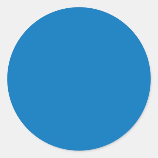 Blaue Farbe Runder Aufkleber (Vorderseite)