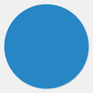 Blaue Farbe Runder Aufkleber