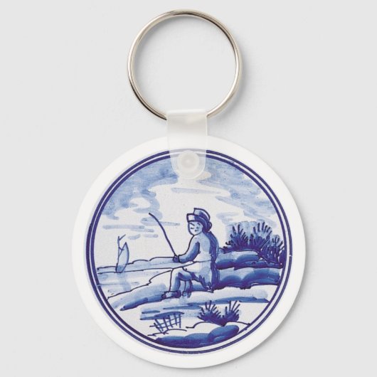 Blaue Farbe Schlüsselanhänger (Vorderseite)