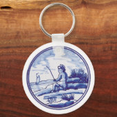 Blaue Farbe Schlüsselanhänger (Vorderseite)