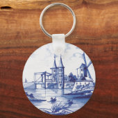 Blaue Farbe Schlüsselanhänger (Vorderseite)