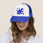 Blaue Farbe Splodge Truckerkappe (Beispiel)