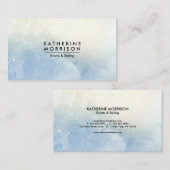 Blaue Farbe Visitenkarte (Vorne/Hinten)