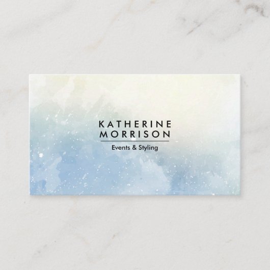 Blaue Farbe Visitenkarte (Vorderseite)