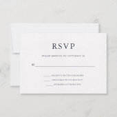 Blaue Farbe | World Map Wedding RSVP (Vorderseite)