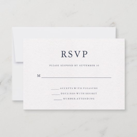 Blaue Farbe | World Map Wedding RSVP Karte (Vorderseite)