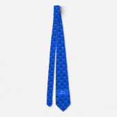 Blaue Farbstreifen Krawatte (Rückseite)