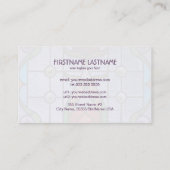 Blaue Farbtöne aus festem Glas Visitenkarte (Rückseite)