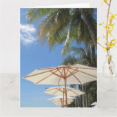 blaue Farbtöne, groß Karte (Gelbe Blume)