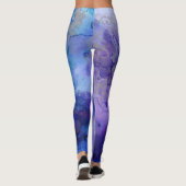 Blaue Farbtöne Leggings (Rückseite)