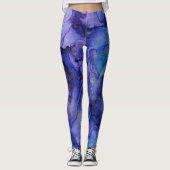 Blaue Farbtöne Leggings (Vorderseite)