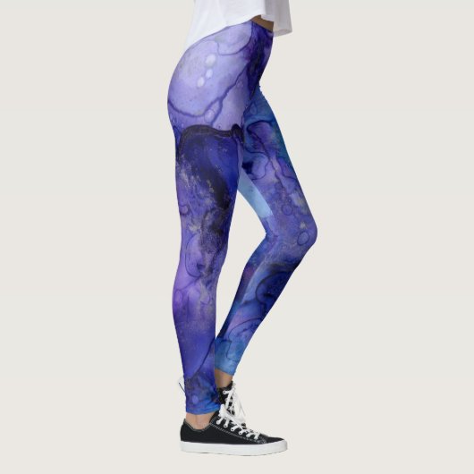 Blaue Farbtöne Leggings (Rechts)
