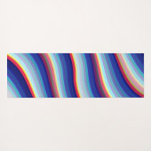Blaue Farbwellen Yogamatte (Rückseite (Horizontal))