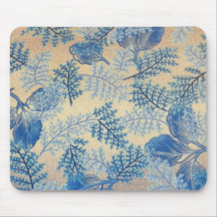 Blaue Farne aus den 1950er Jahren Mousepad