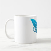Blaue Feder Kaffeetasse (Links)