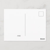 Blaue Feder - Postkarte (Rückseite)