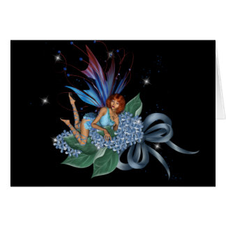 Blaue Fee für Blumenmuster Design 1