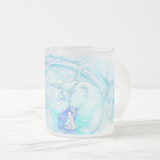 Blaue Feen Mattglastasse (VorderseiteRechts)