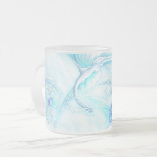 Blaue Feen Mattglastasse (Vorderseite Links)