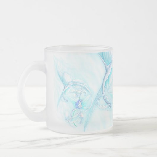 Blaue Feen Mattglastasse (Links)