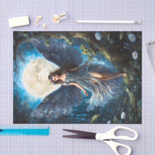 Blaue Feen-Seidenpapier Seidenpapier (Handwerk)