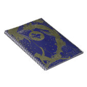 Blaue feenhafte Bucheinband-Fantasie-Märchen Notizblock (Rechte Seite)