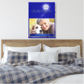 Blaue Feier des religiösen Fotos des Lebens Leinwanddruck (Insitu (Schlafzimmer))