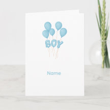 Blaue Feier für Babyjungen mit Ballons