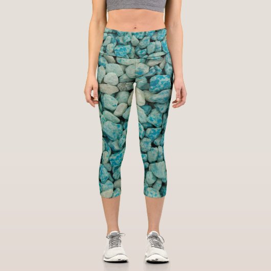 Blaue Felsen auf diesen Capris (Vorderseite)