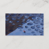 Blaue Felsen Visitenkarte (Rückseite)