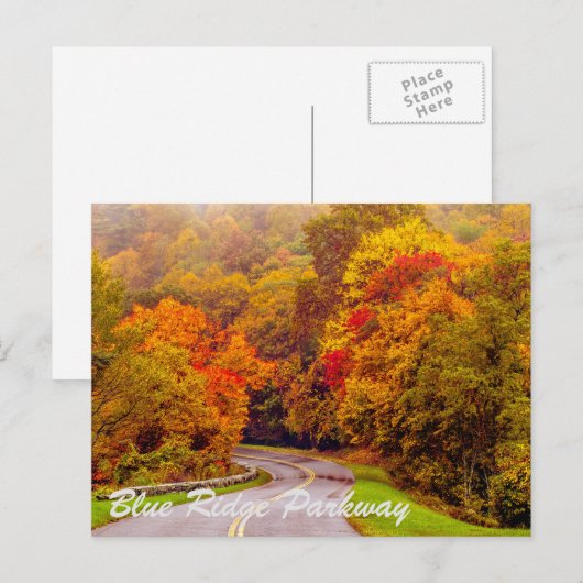 Blaue Felsenstraße Postkarte (Vorne/Hinten)