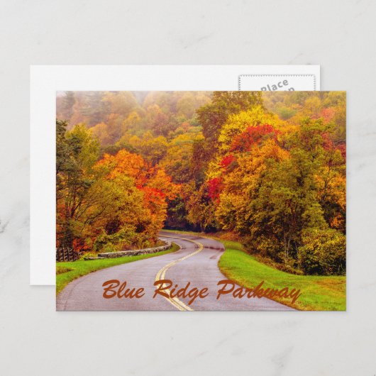Blaue Felsenstraße Postkarte (Vorne/Hinten)