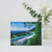 Blaue Felswand Postkarte (Stehend Vorderseite)