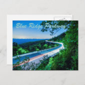 Blaue Felswand Postkarte (Vorne/Hinten)