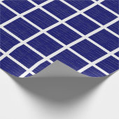 Blaue Fensterstreifen Geschenkpapier (Ecke)