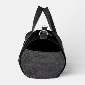Blaue Feuerflammen lodernde Umrandung Duffle Bag (Rechts)