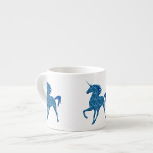 Blaue FeuerUnicornespresso-Tasse Espressotasse