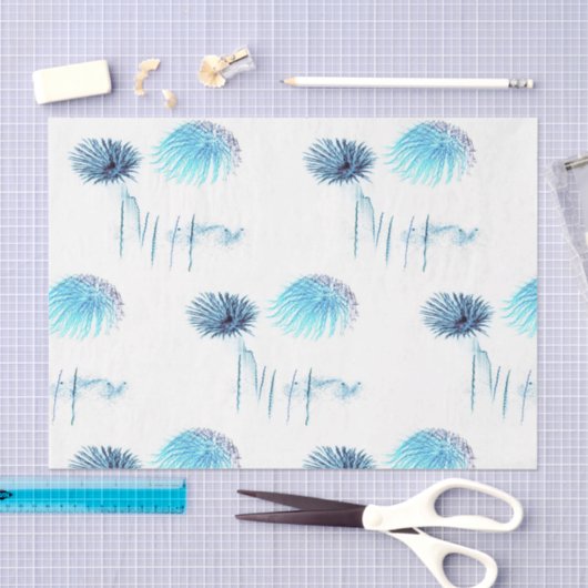 Blaue Fiesta-Feuerwerkskörper-Papiere Seidenpapier (Handwerk)