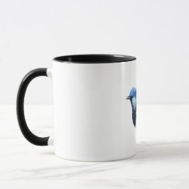 Blaue Finken-Vogel individuell anpassbar Tasse