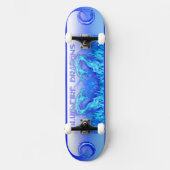 BLAUE FIRE DRAGONS SKATEBOARD (Vorderseite)