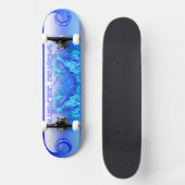 BLAUE FIRE DRAGONS SKATEBOARD (Vorderseite)