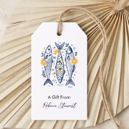 Blaue Fisch-Geschenke zu jedem Anlass Ein Geschenk Geschenkanhänger