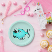 Blaue Fisch-Papierplatte Pappteller (Party)