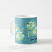 Blaue Fisch Tasse (Vorderseite Links)